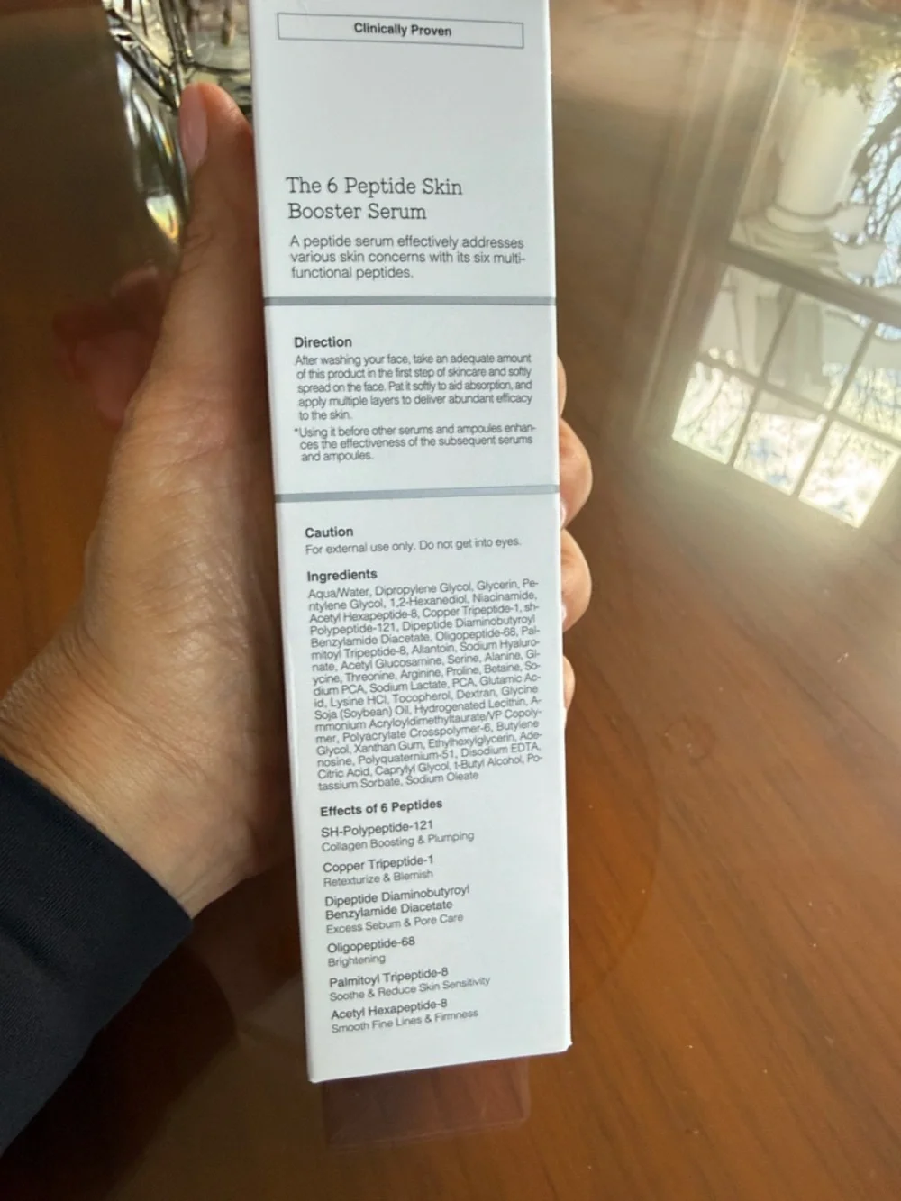 COS White The 6 Peptide Skin Booster Serum Box - Picture 2 of 4